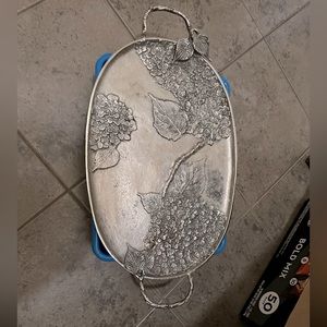 Hydrangea putter platter, beautiful piece